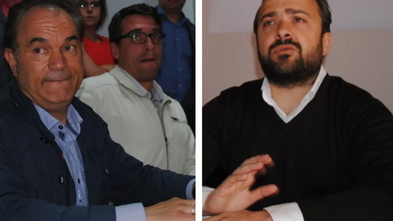 Crespo y Cuíña, durante sus respectivas comparecencias post electorales