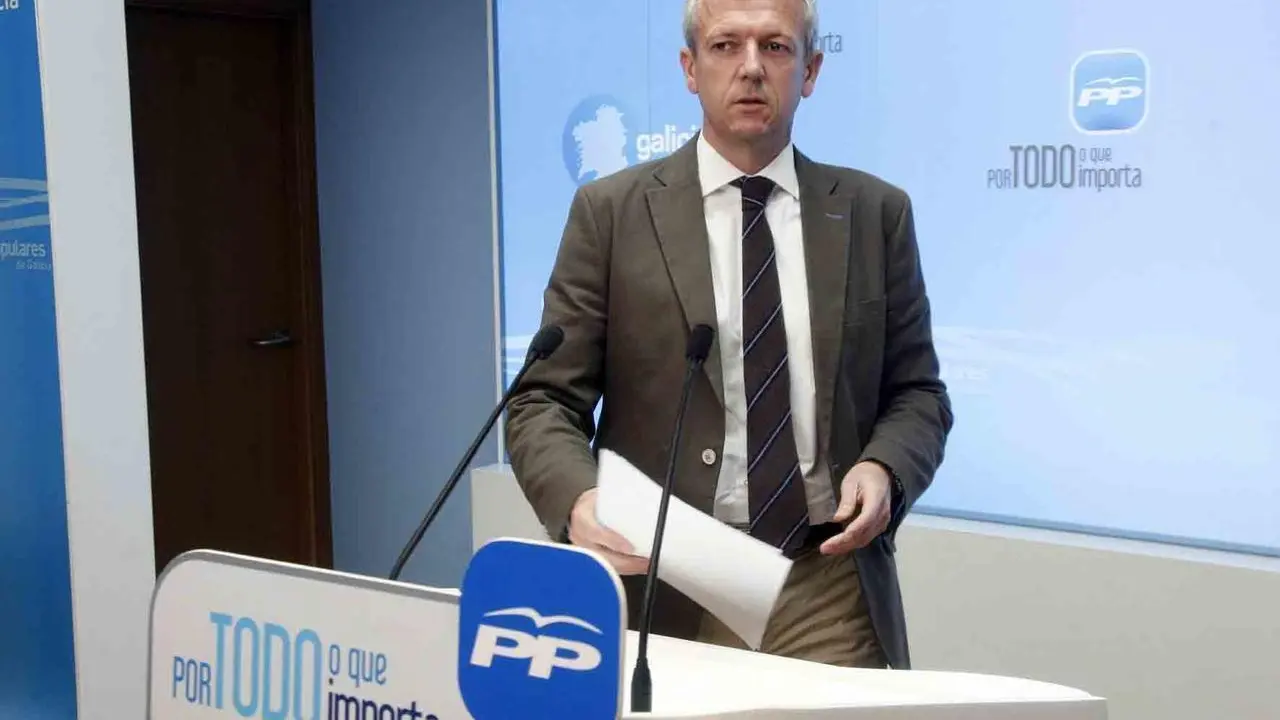 Alfonso Rueda, en rueda de prensa