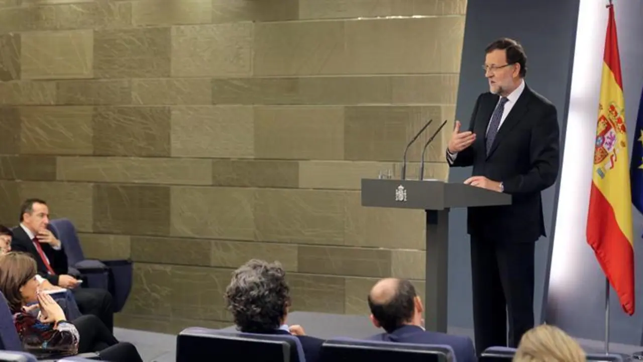 Rajoy, en la declaración institucional