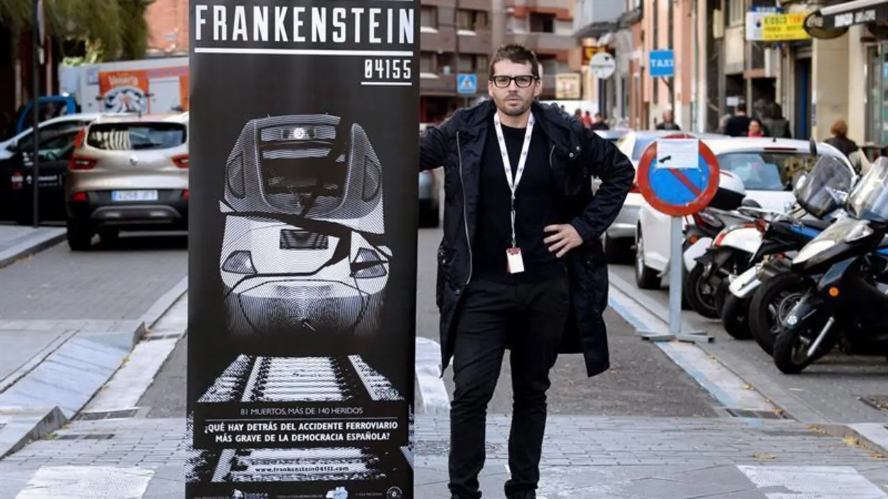 El realizador gallego, Aitor Rei, hoy en Valladolid donde ha presentado su documental "Frankestein 04155"