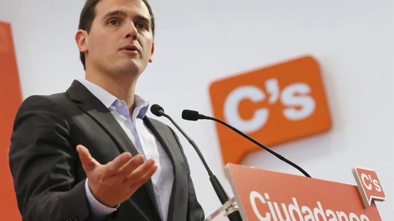 Albert Rivera, en una rueda de prensa