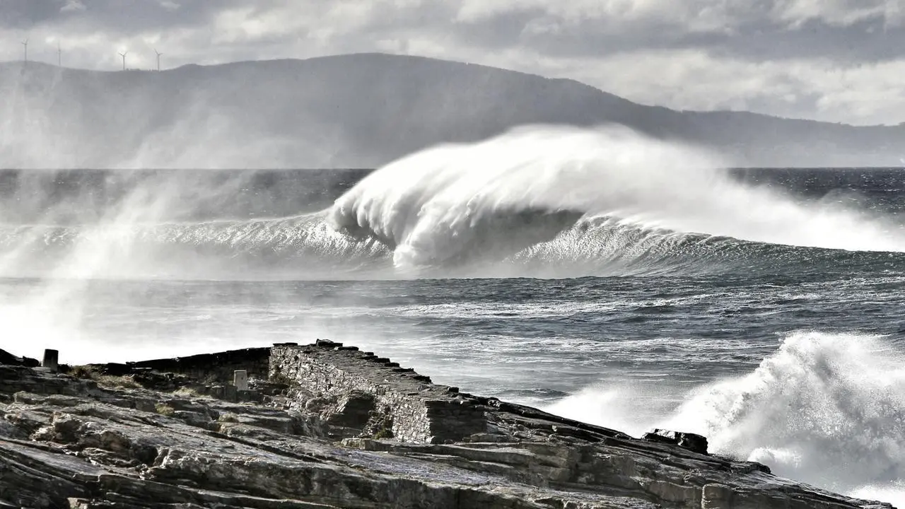 Fuerte temporal en Rinlo 