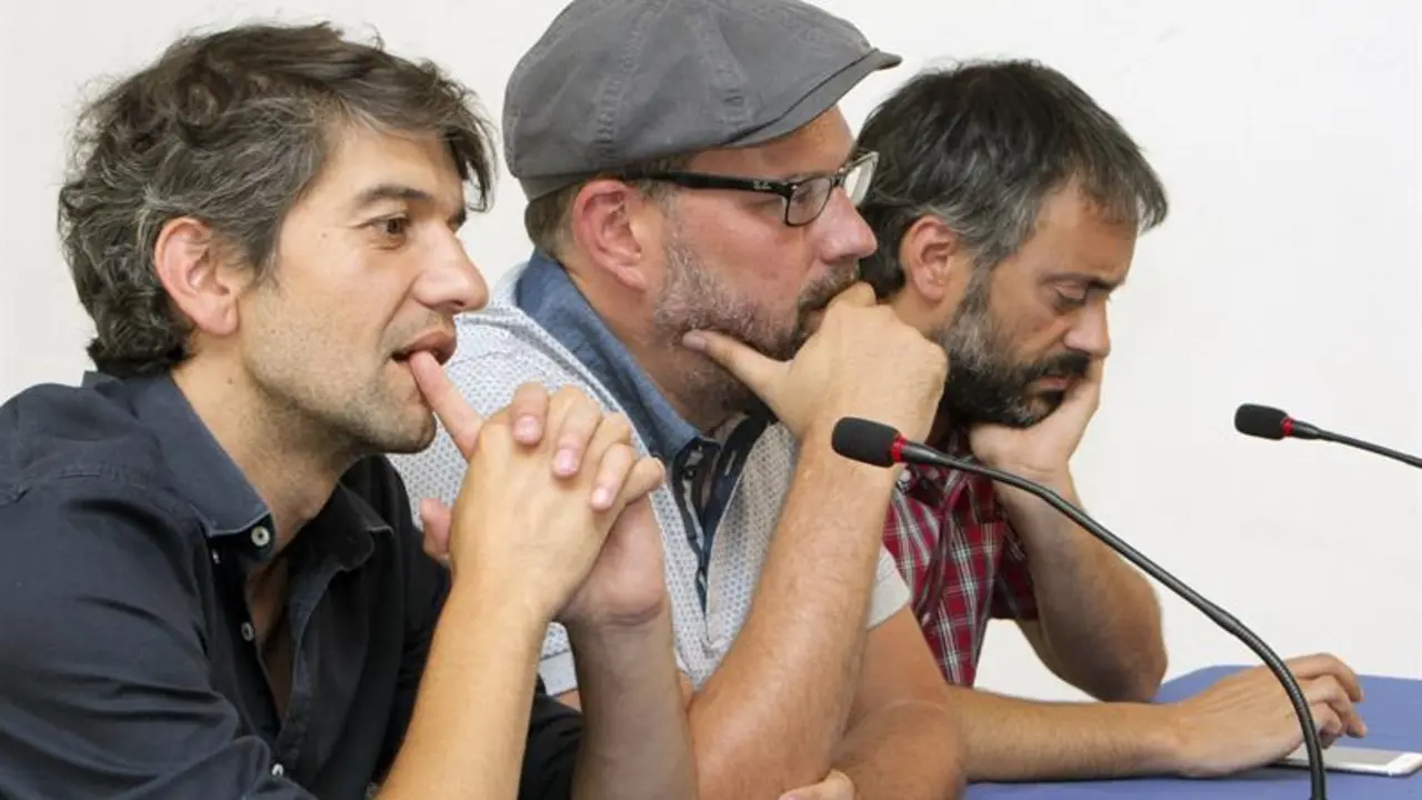 Jorge Suárez, Martiño Noriega y Xulio Ferreiro