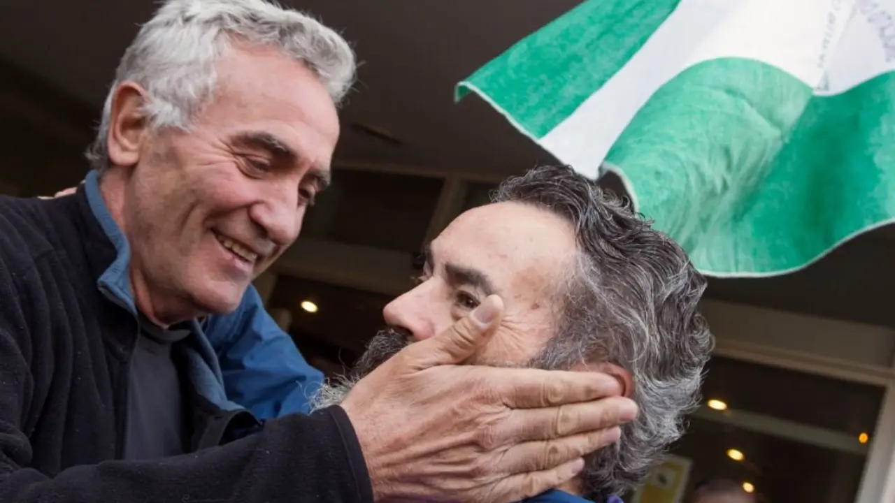 Diego Cañamero con Juan Manuel Sánchez Gordillo. AEP