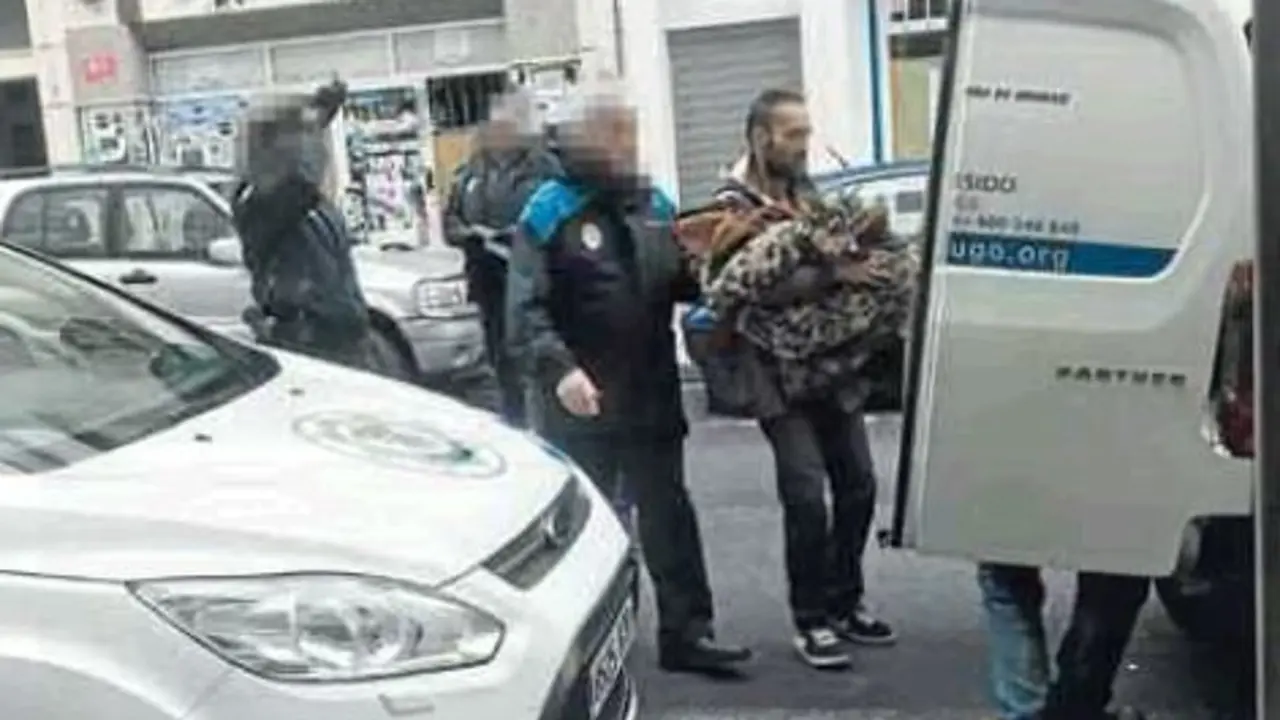 La perra de seis meses Catalina, que se precipitó al vacío desde un piso de Camiño Real. L.L.P.