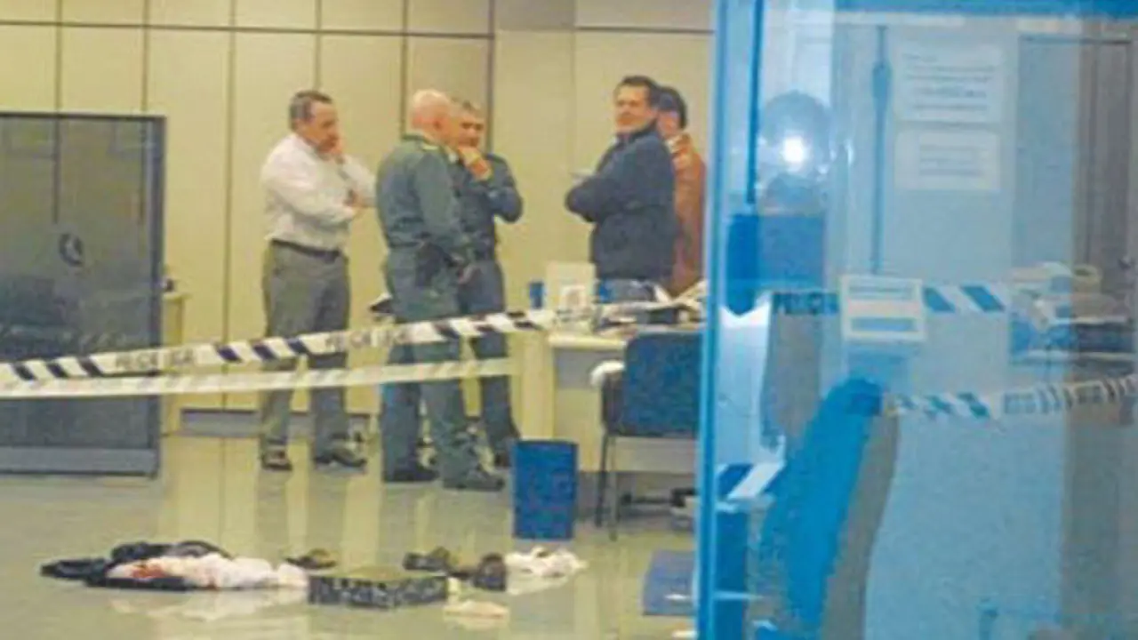 Escenario del atraco de El Solitario en Sarria en 2006