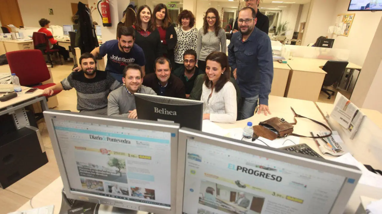 Miembros de la redacción digital y de Openhost.PEPE FERRÍN