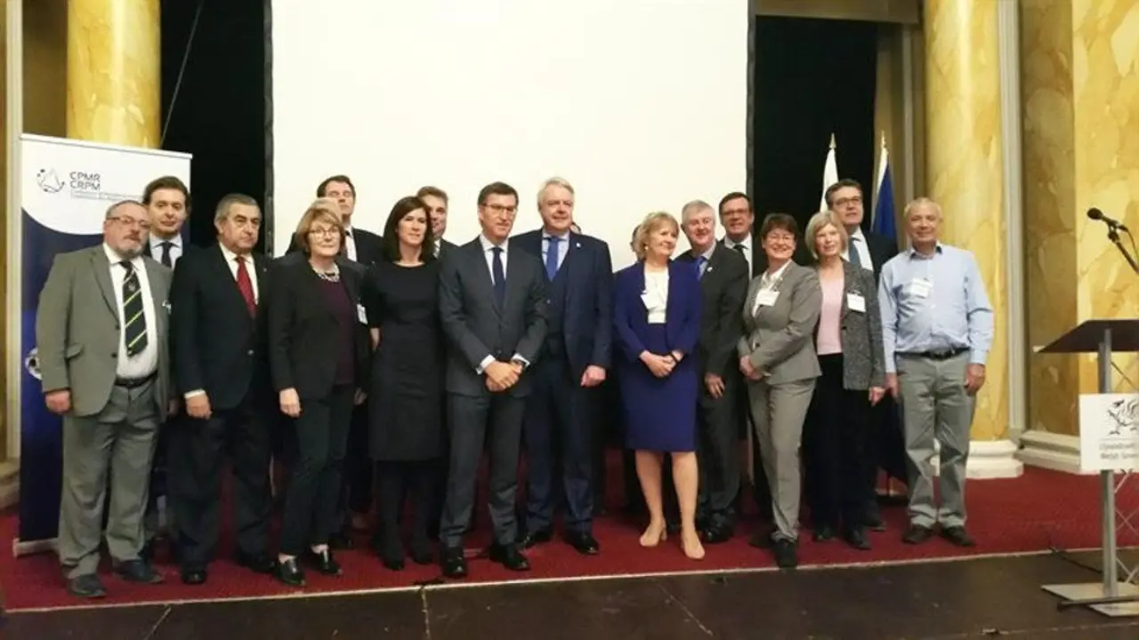 Alberto Núñez Feijóo, en la inauguración de la Conferencia de Regiones Periféricas Marítimas. EFE