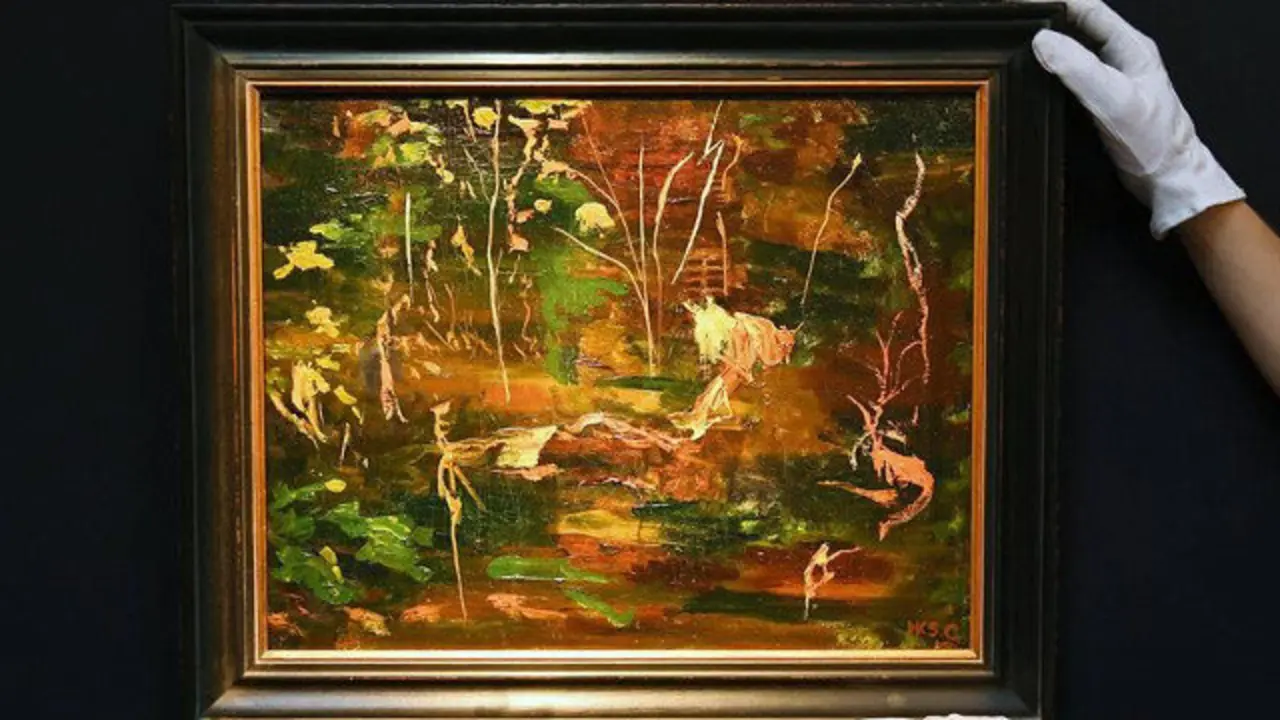 El último cuadro pintado por Winston Churchill. ANDY RAIN