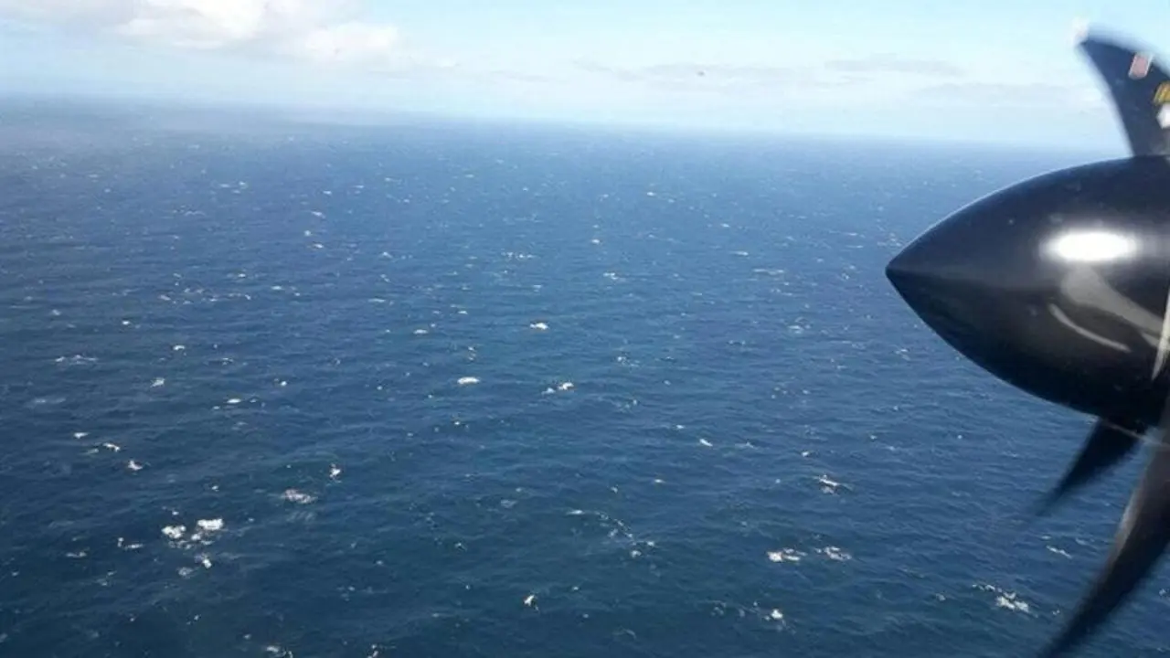 Zona en la que se busca el submarino. EFE