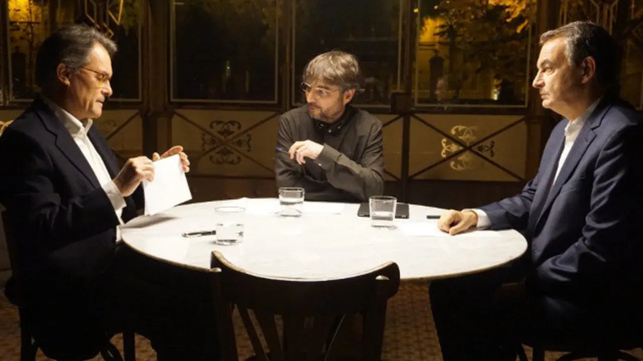 Mas y Zapatero, en 'Salvados'. LA SEXTA