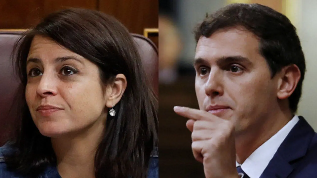 Adriana Lastra y Albert Rivera. AEP