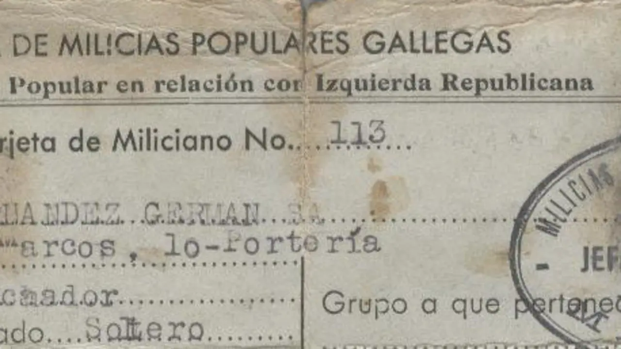 Imagen de un lucense replesaliado en la Segunda Guerra Mundial