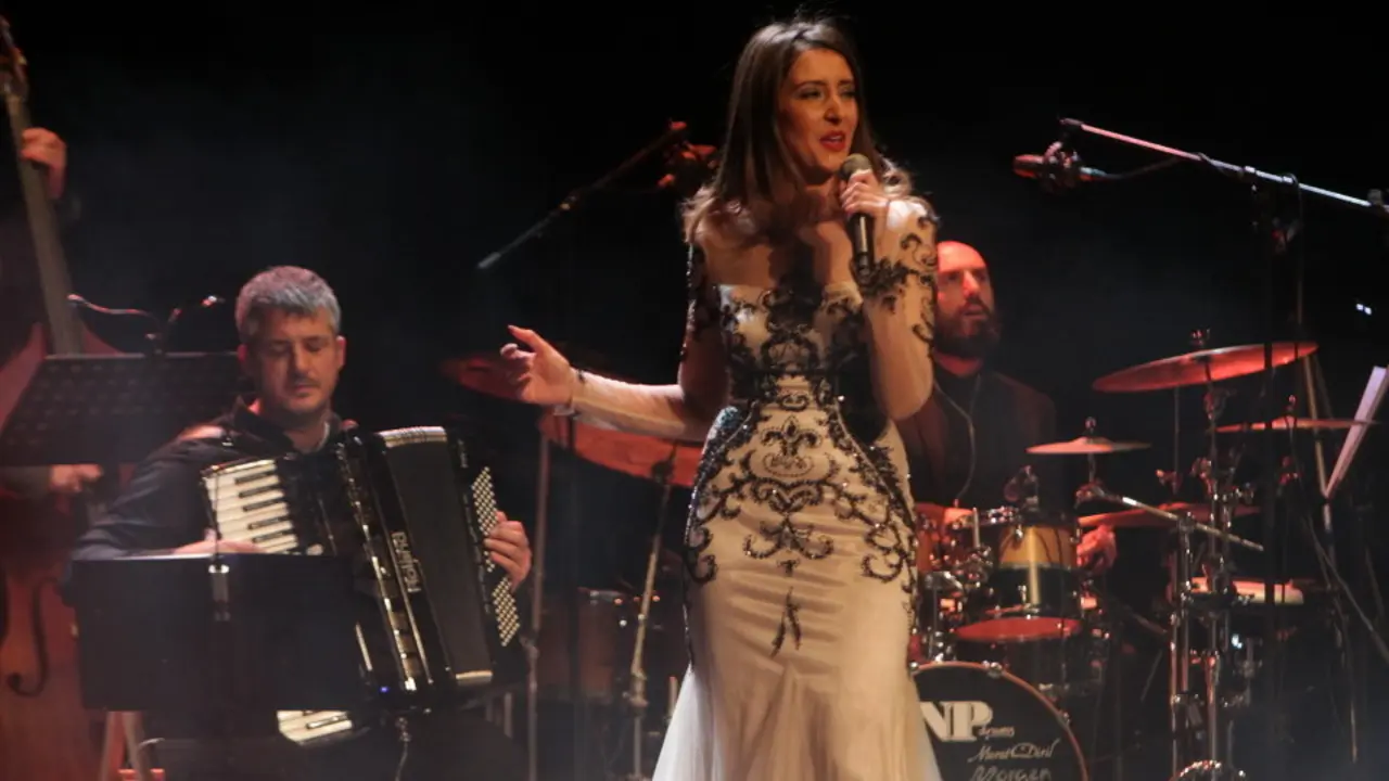 Andrea Pousa presenta o disco &#39;Respirar&#39; no Pazo da Cultura. DAVID FREIRE