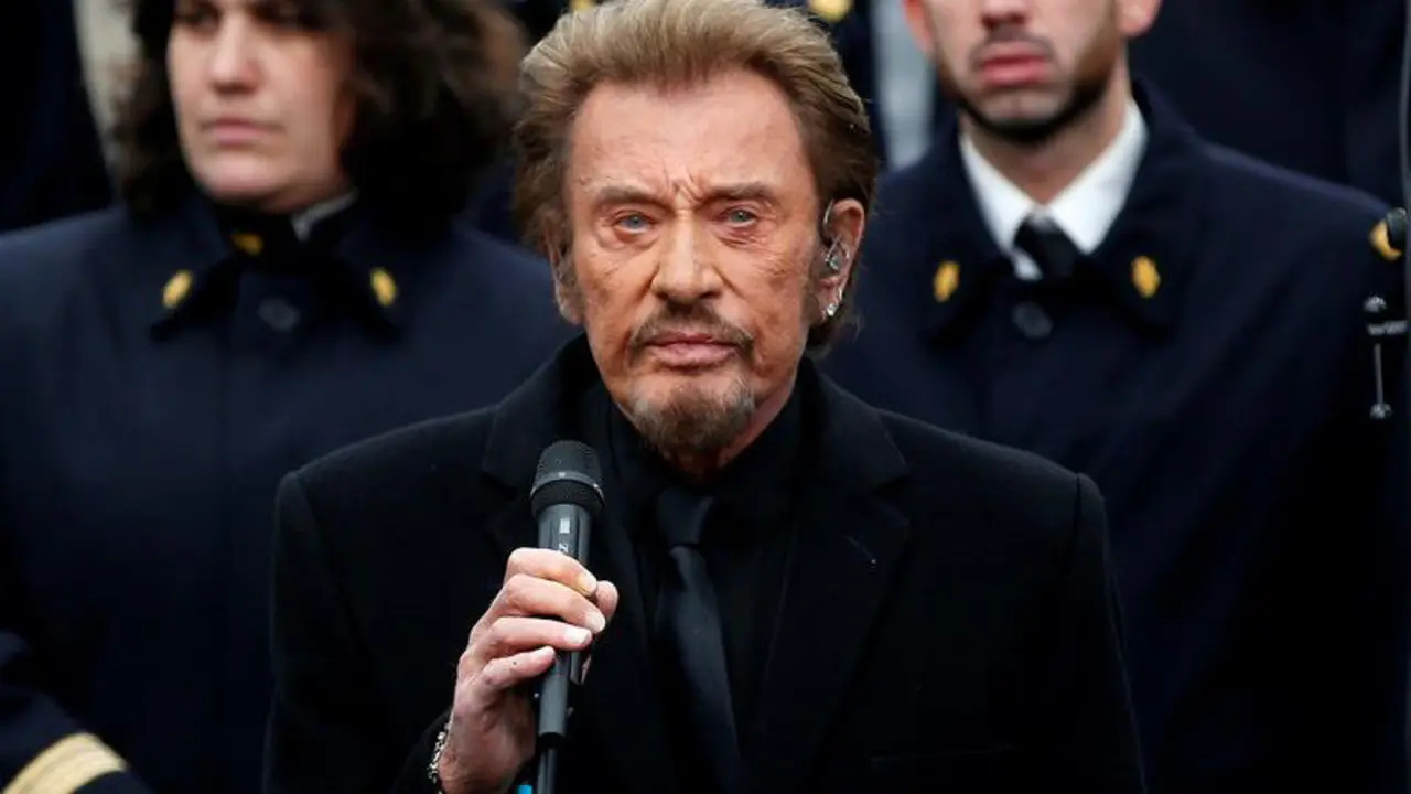 Foto de archivo del cantante de rock francés Johnny Hallyday. YOAN VALAT