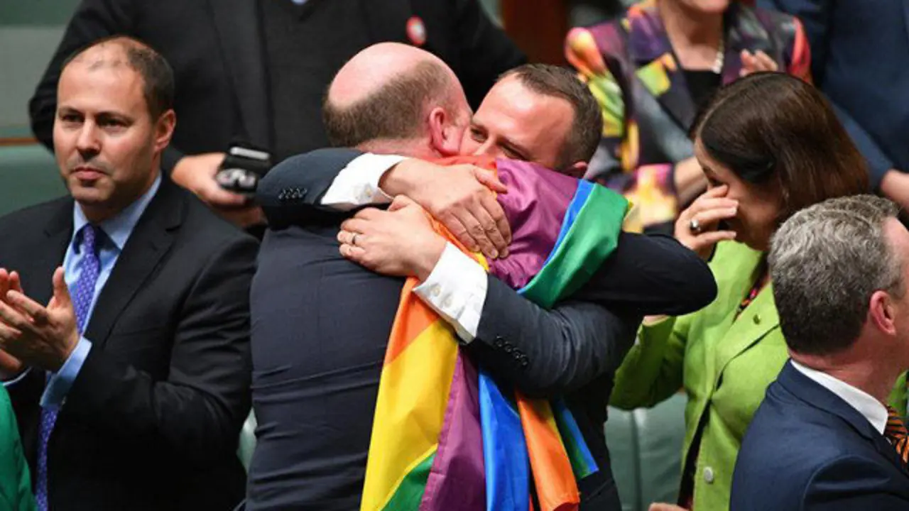 Celebración en el Parlamento australiano. MICK TSIKAS