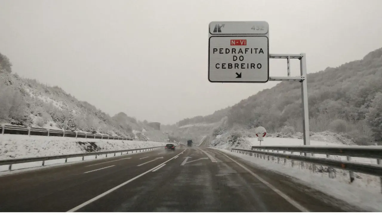 La A-6, en Pedrafita. EP