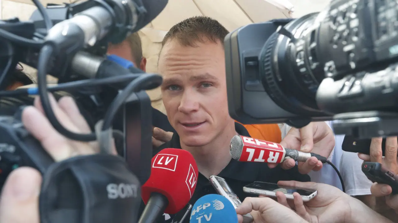 El británico de origen keniano Chris Froome, del Sky. JAVIER LIZÓN