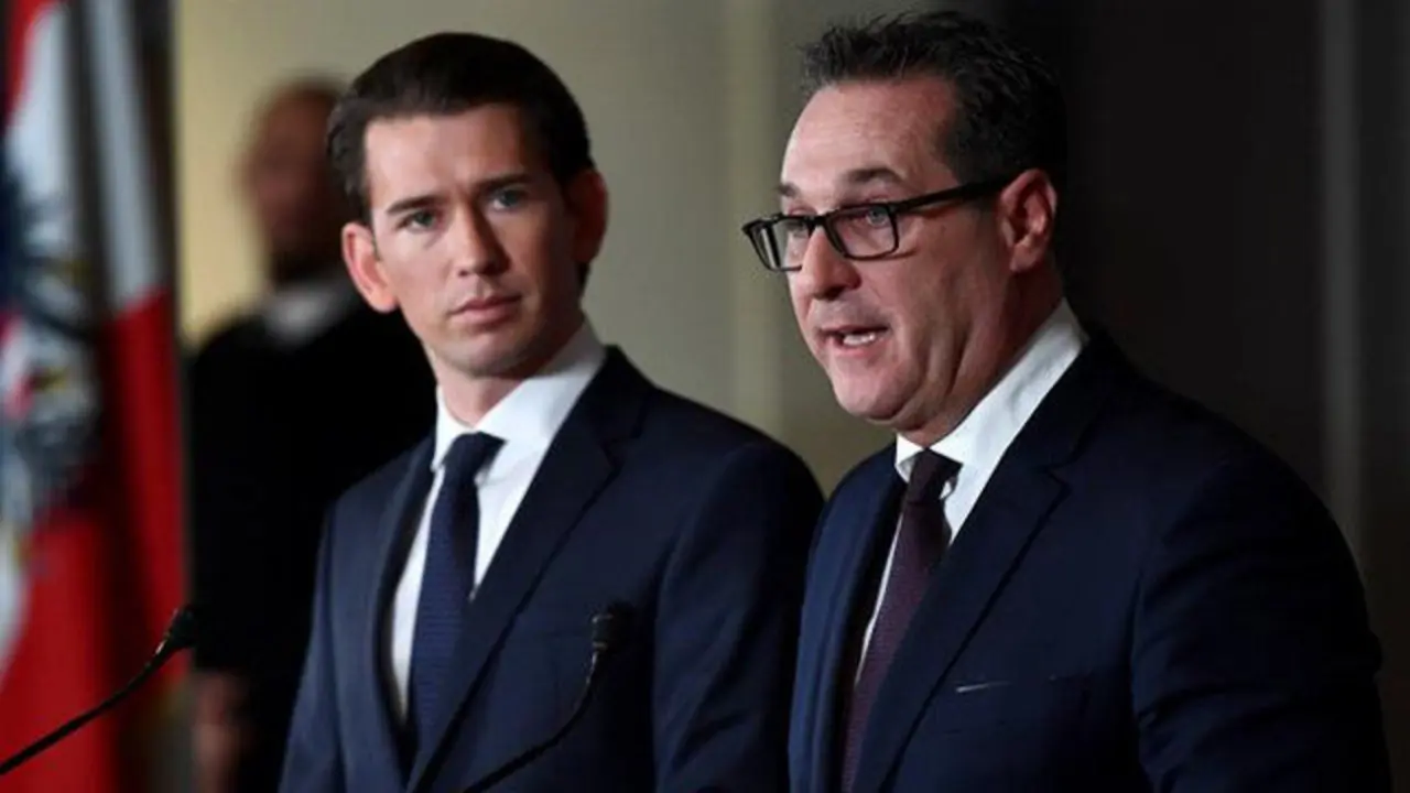 Sebastian Kurz y Heinz-Christian Strache. CHRISTIAN BRUNA (EFE)