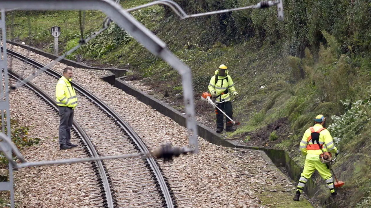 Lugar donde fue encontrada la maleta, a las afueras de Oviedo. EP