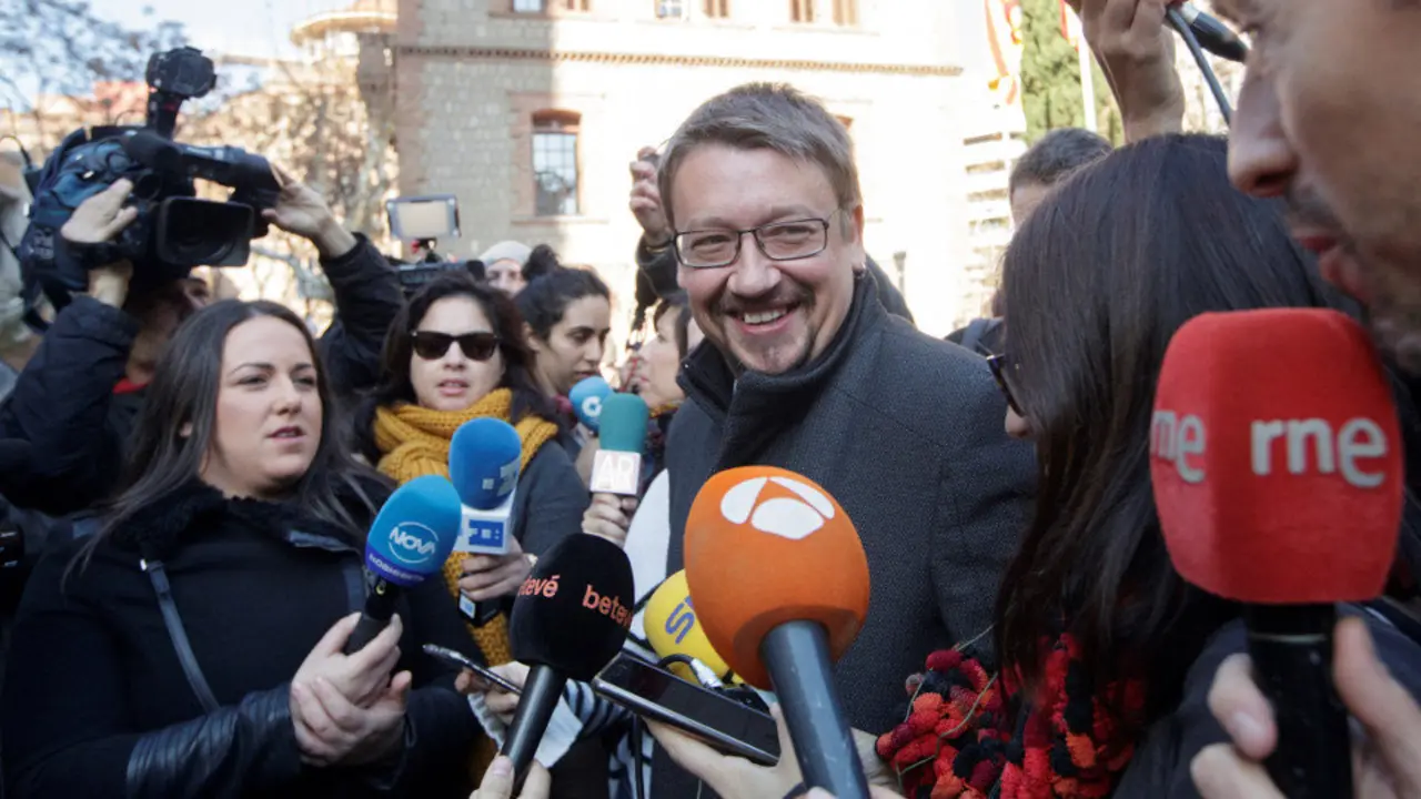 El cabeza de lista de Catalunya en Comú Podem, Xavier Domènech. MARTA PÉREZ (EFE)