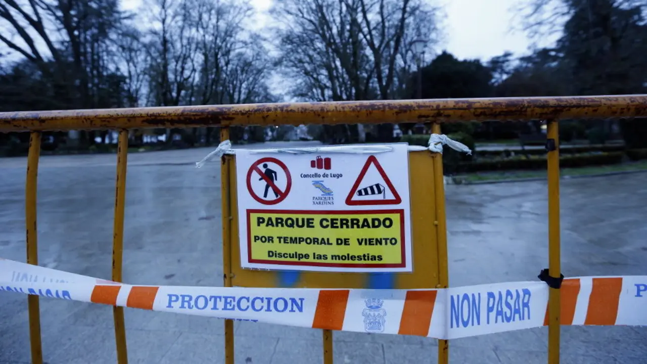 Parque cerrado por el temporal de viento.SEBAS SENANDE