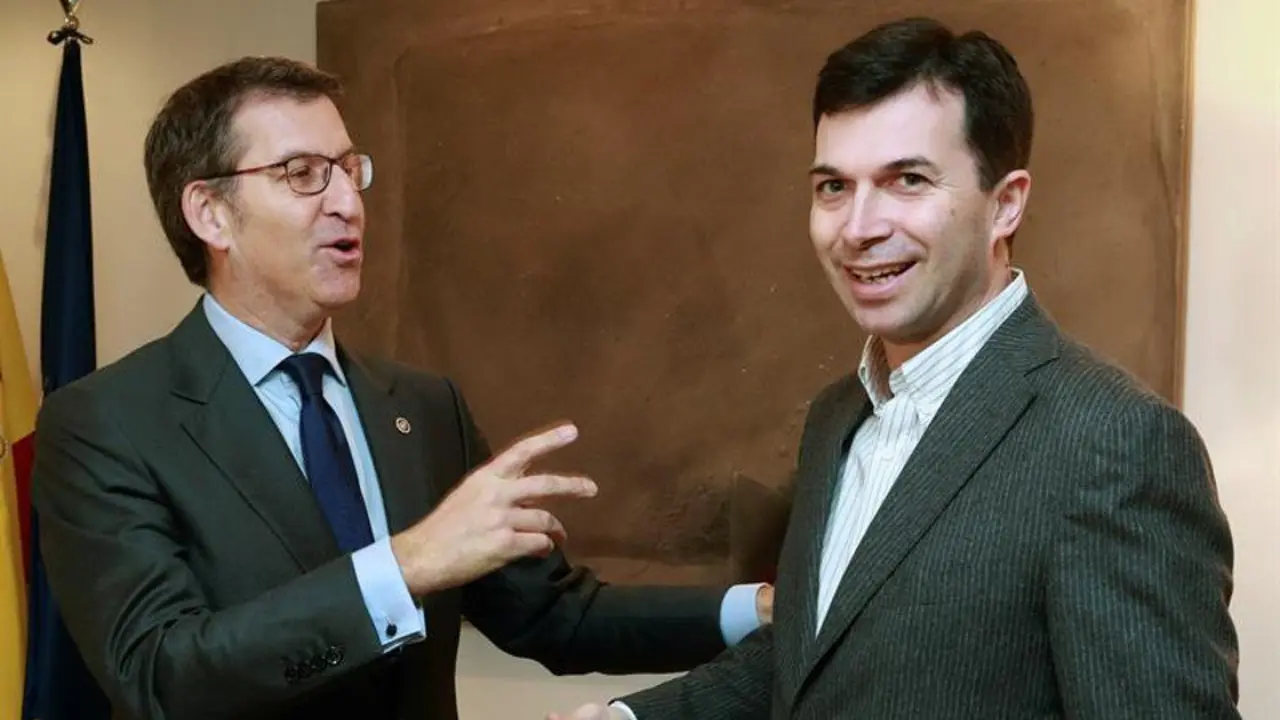 Alberto Núñez Feijóo y Gonzalo Caballero. XOÁN REY (EFE)