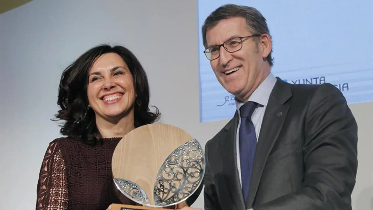 Begoña Vila y Alberto Núñez Feijóo. LAVANDEIRA JR. (EFE)