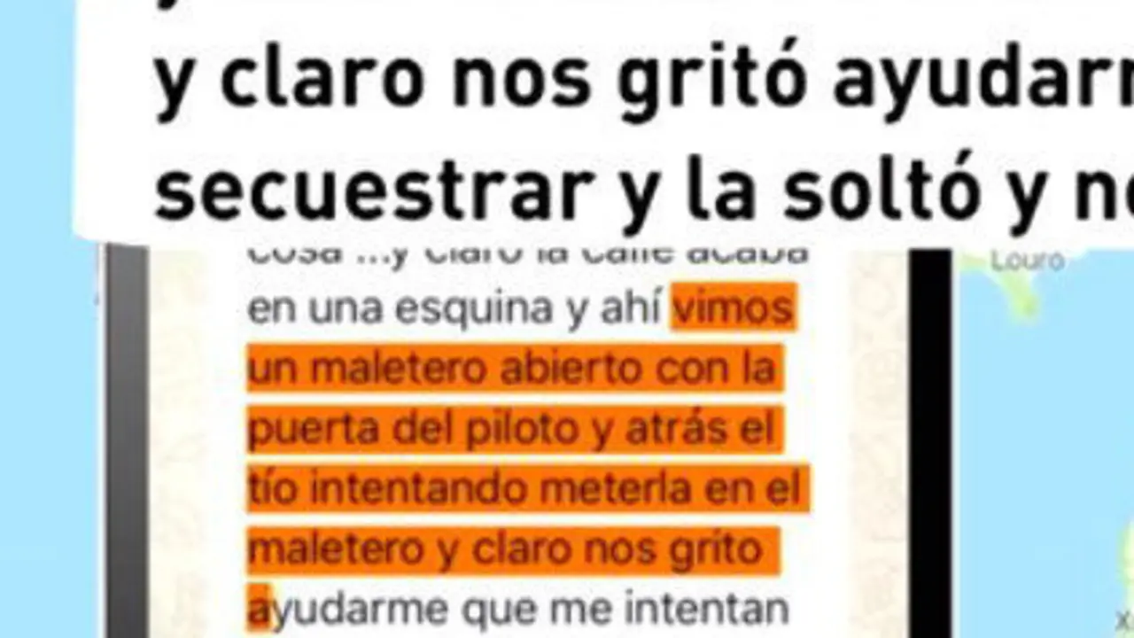 Conocemos el testimonio de los jóvenes gracias a un whatsapp y a unas declaraciones fuera de cámara realizadas a Antena 3.