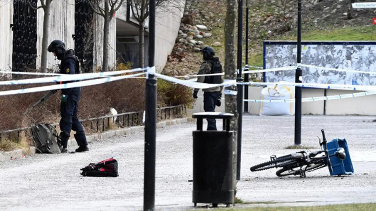 Lugar donde se produjo la explosión. HENRIK MONTGOMERY (EFE)