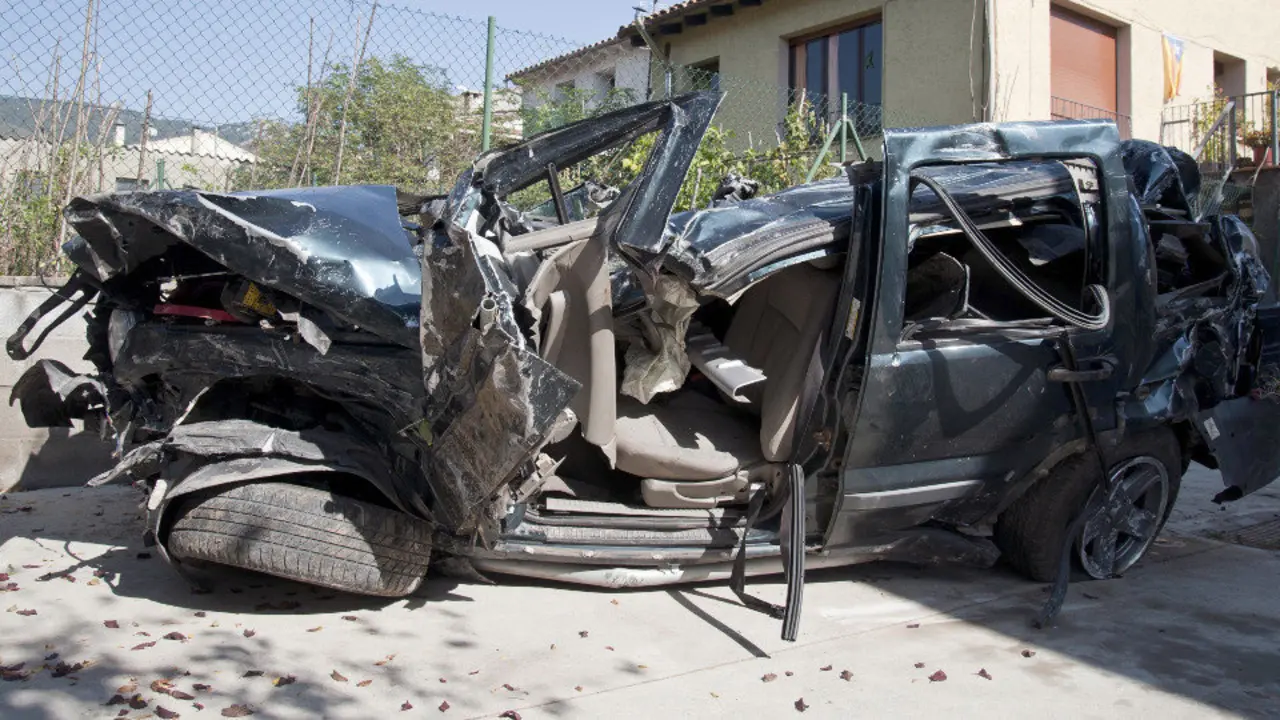 Un accidente de tráfico. EFE.