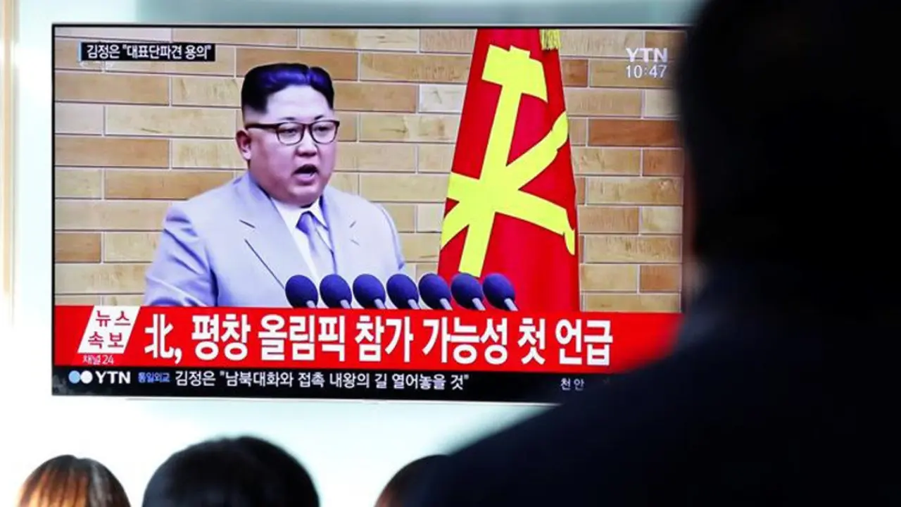 Kim Jong-Un, en su discurso de inicio de 2018. JEON HEON-KYUN (EFE)