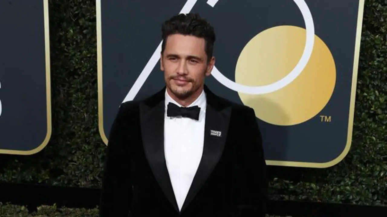 El actor estadounidense James Franco, a su llegada a la 75 edición de los Globos de Oro.MIKE NELSON (EFE)
