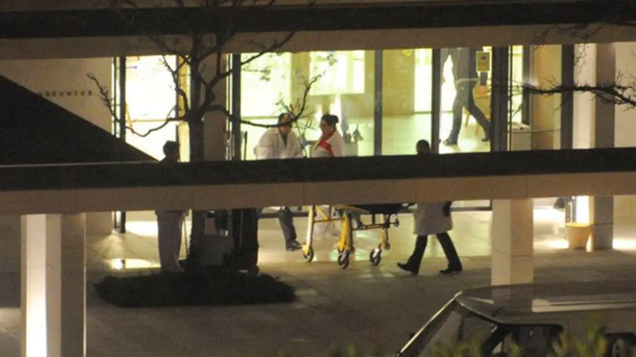 Inmediaciones del albergue Padre Rubinos, donde un hombre apuñaló a otro. CABALAR