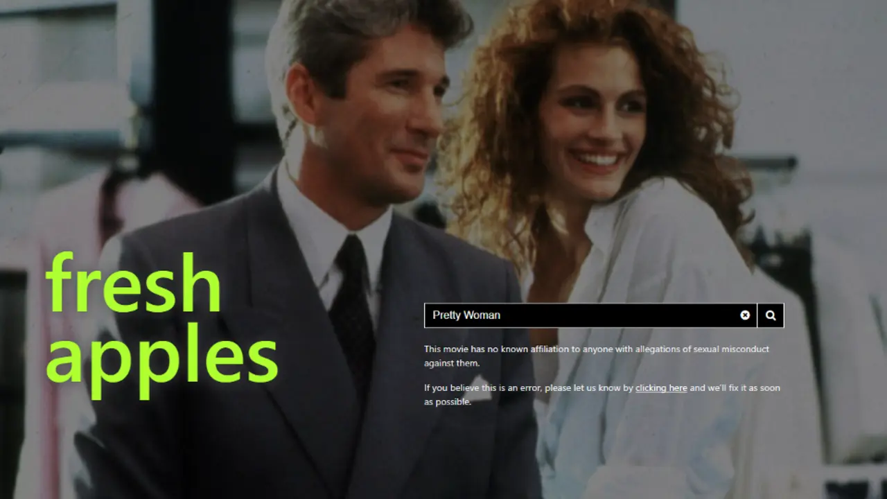 Una captura con la película 'Pretty Woman', que no tiene ninguna persona implicada. EP.