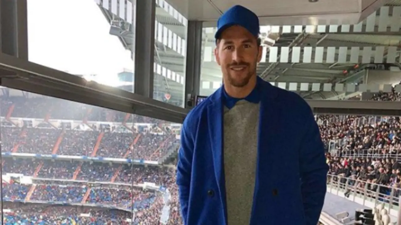 Sergio Ramos y su 'outfit'. INSTAGRAM