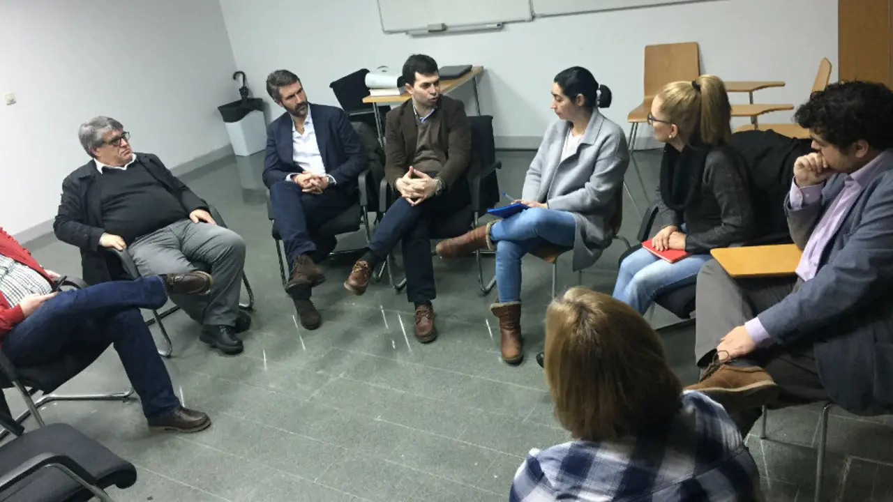 Gonzalo Caballero, en la reunión. DP