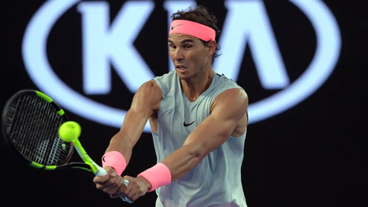 Rafa Nadal, durante el partido. TRACEY NEARMY