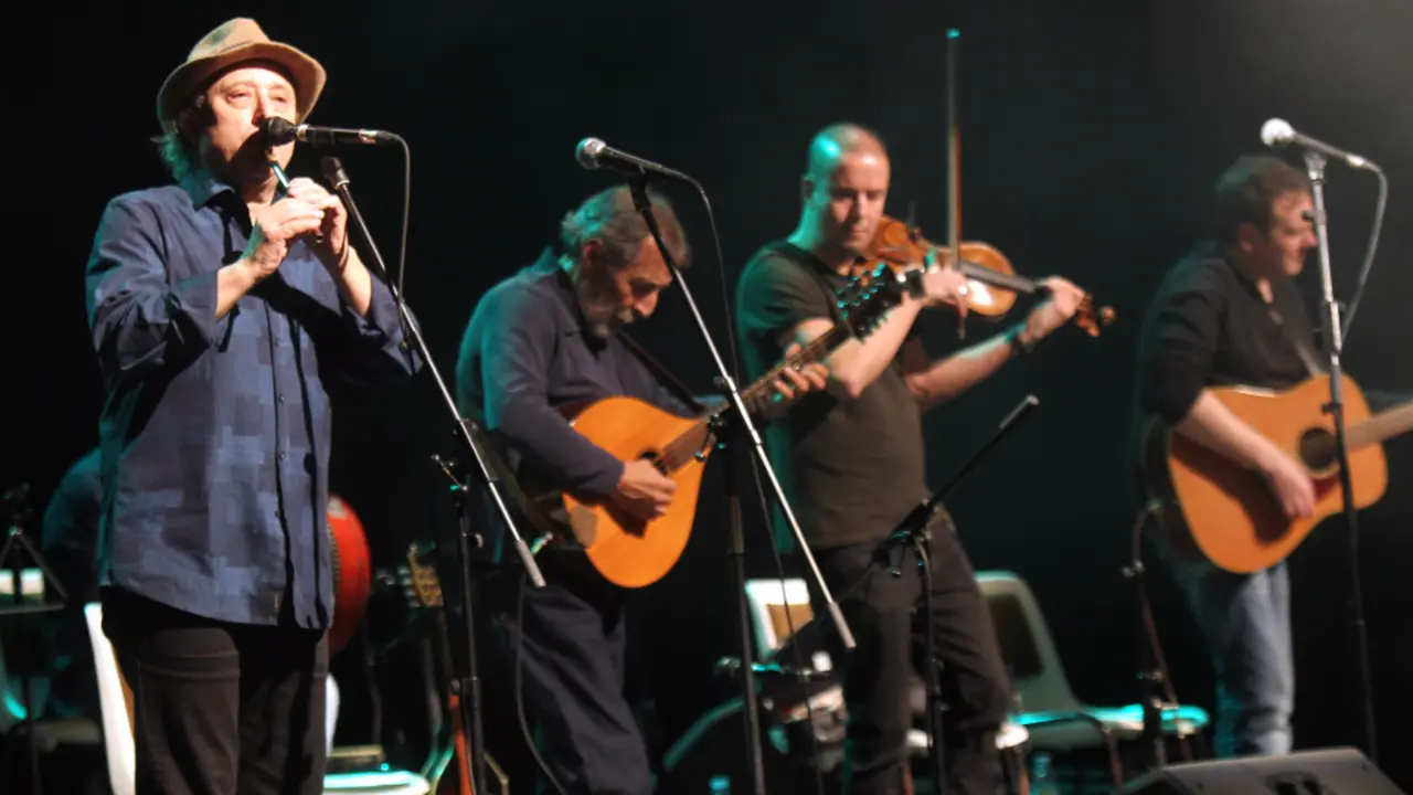 El grupo Milladoiro en uno de sus conciertos