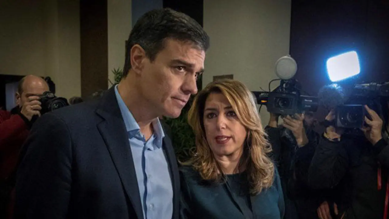 Pedro Sánchez y Susana Díaz. JULIO MUÑOZ