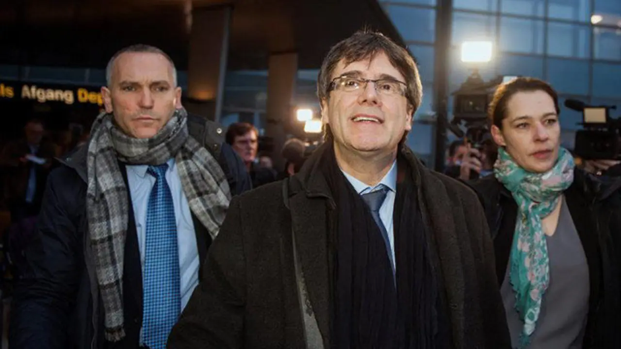 Puigdemont, en Copenhague. RICARDO RAMÍREZ