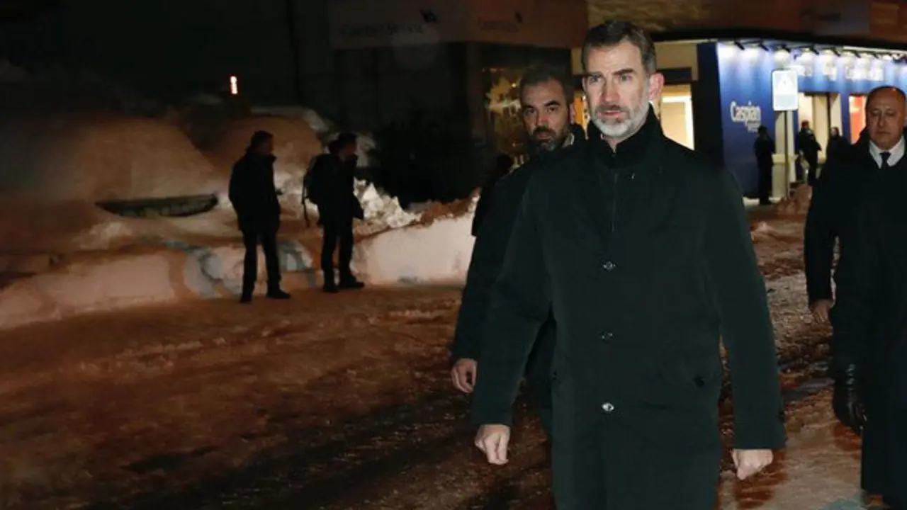 El rey Felipe VI, en la localidad suiza de Davos. FRANCISCO GÓMEZ (CASA REAL)