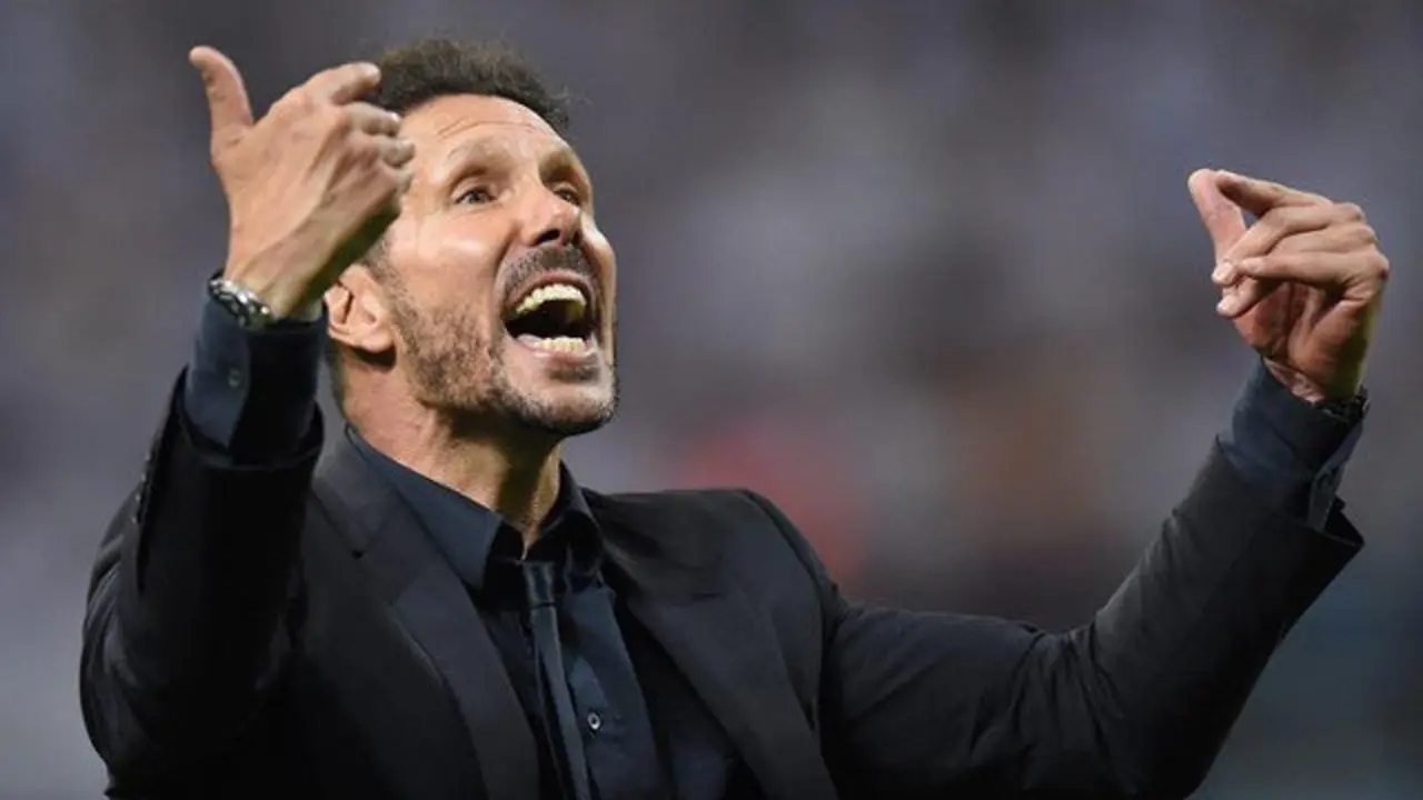 Simeone durante la final de la Copa de Europa. EFE