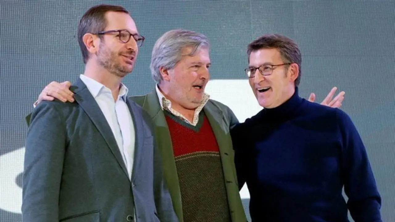 Mendez de Vigo, Feijóo y Javier Maroto. XOÁN REY