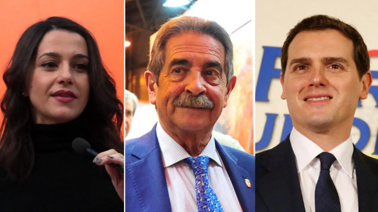 Arrimadas, Revilla y Rivera. AEP