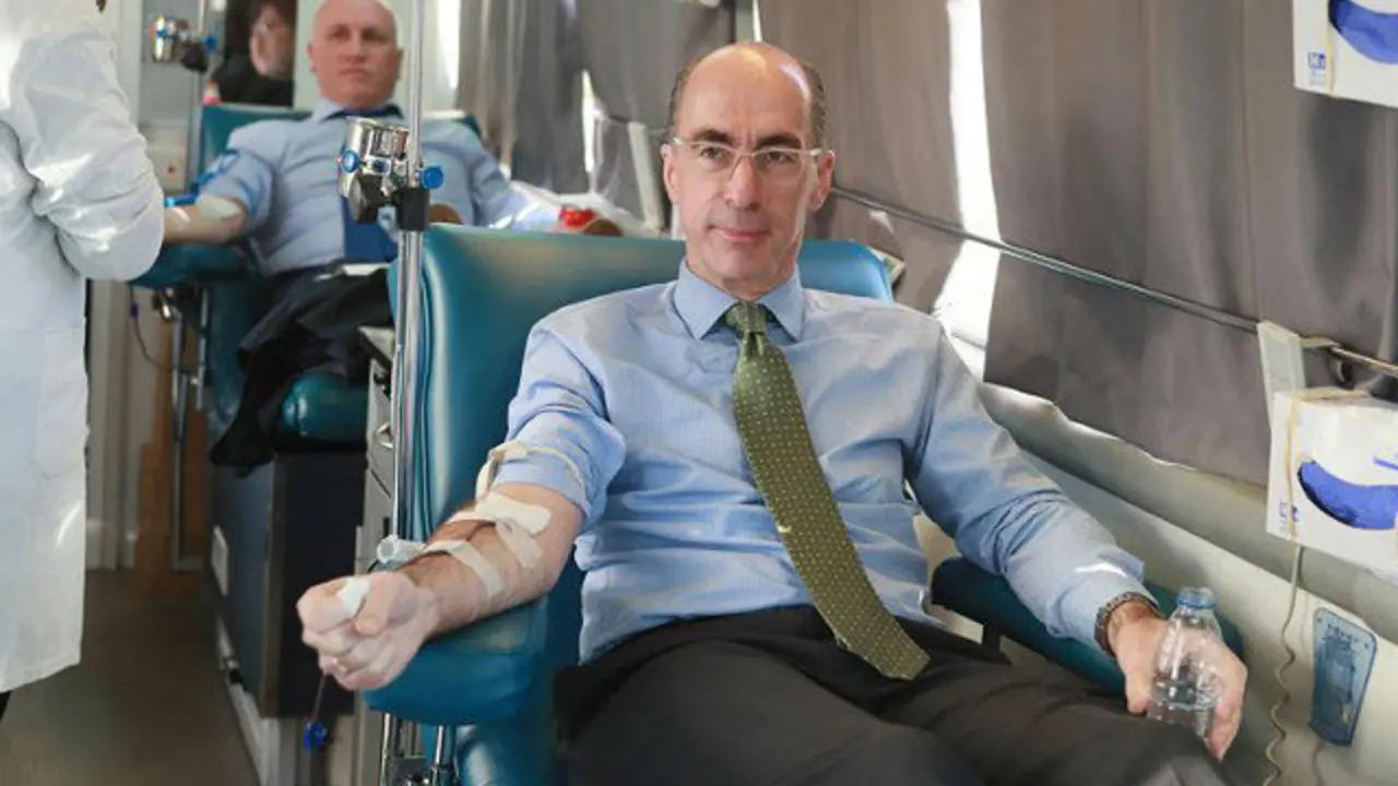 Almuiña dona sangre. XOÁN REY