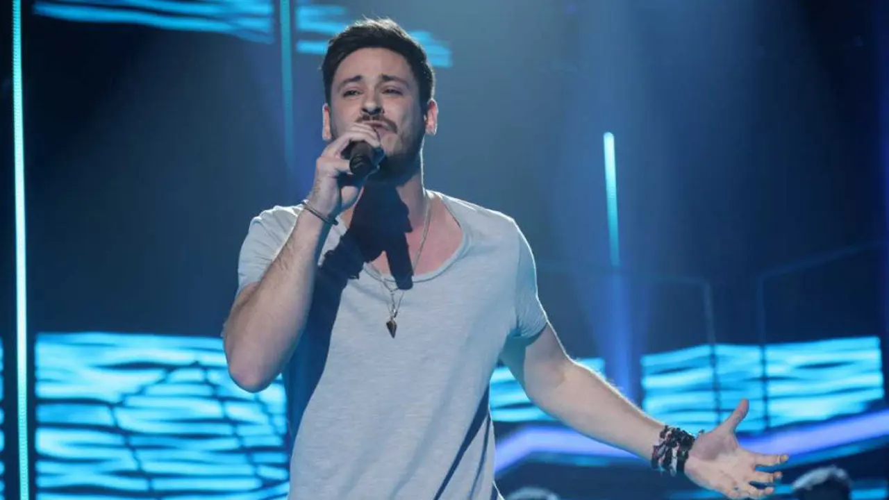 Cepeda, durante una actuación en Operación Triunfo. TVE