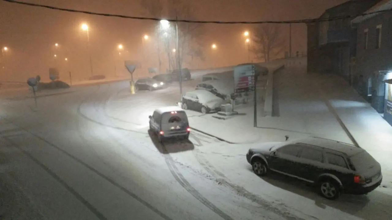 Pedrafita, cubierta de nieve. A.S.