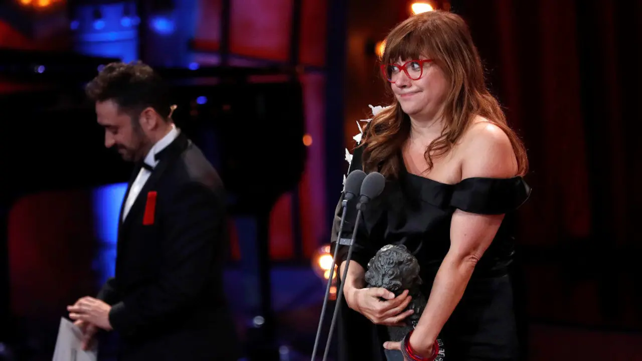 Coixet recogiendo el premio. EFE