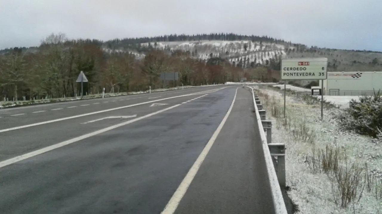 Nieve en la provincia de Pontevedra. BENI GUIMERÁNS